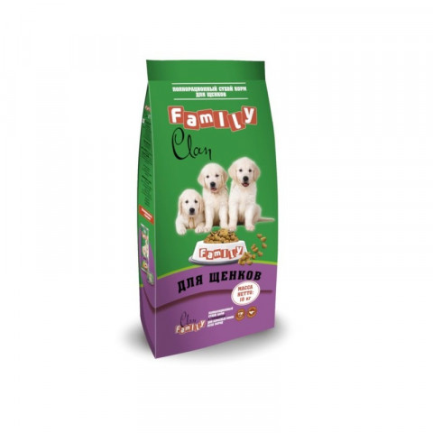 Clan Family сухой корм для щенков всех пород с курицей  - 10 кг