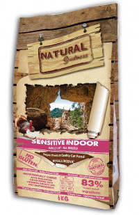 Natural Greatness Sensetive Indoor Recipe сухой корм для взрослых кошек с индейкой и курицей - 6 кг