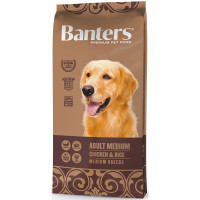 Сухой корм Banters Adult Medium для взрослых собак домашнего содержания с курицей и рисом - 15 кг