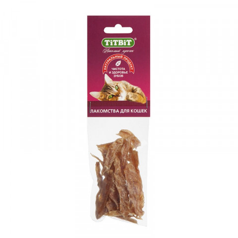 Titbit филе куриное (соломка) для кошек - мягкая упаковка