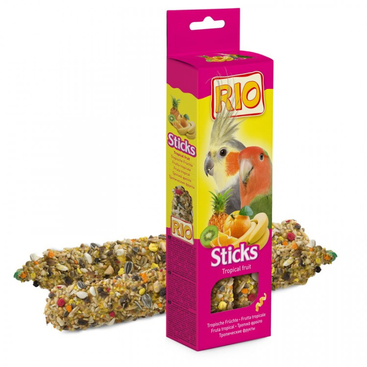 Rio палочки для средних попугаев с тропическими фруктами 2 шт - 75 г 1 ш