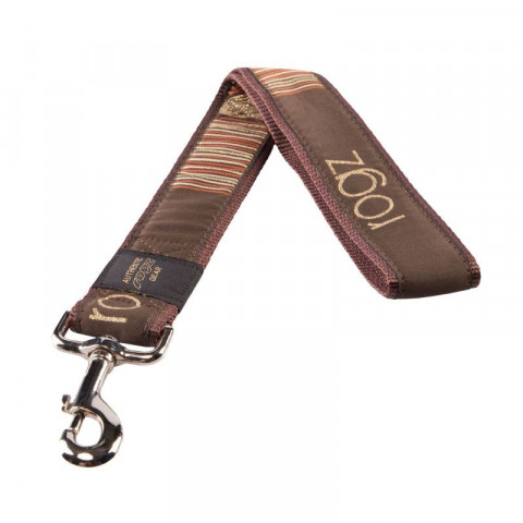 Поводок для собак ROGZ Fancy Dress XXL-40мм 0,5 м коричневый