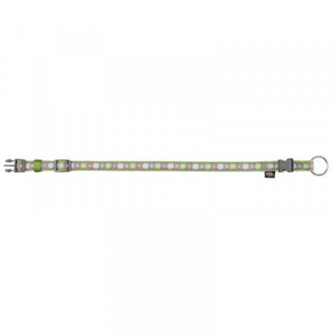 Ошейник Trixie Blooms для собак S–M 30–45 см/15 мм зеленый