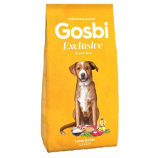 Сухой корм Gosbi Exclusive для щенков средних и крупных пород с рыбой и ягненком - 12 кг