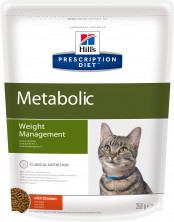 Hill's Prescription Diet Metabolic Weight Management сухой диетический корм для кошек для достижения и поддержания оптимального веса с курицей - 250 гр