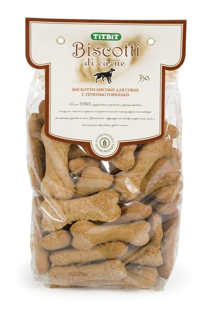 Titbit печенье бискотти с печенью говяжьей