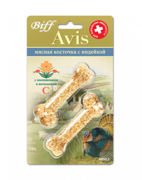 Titbit косточка Avis с индейкой mini 2