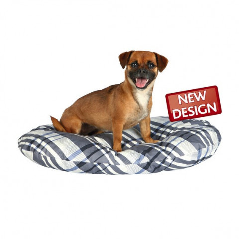 Trixie Лежак Jerry 90×65×10 см, х/б, серый/белый