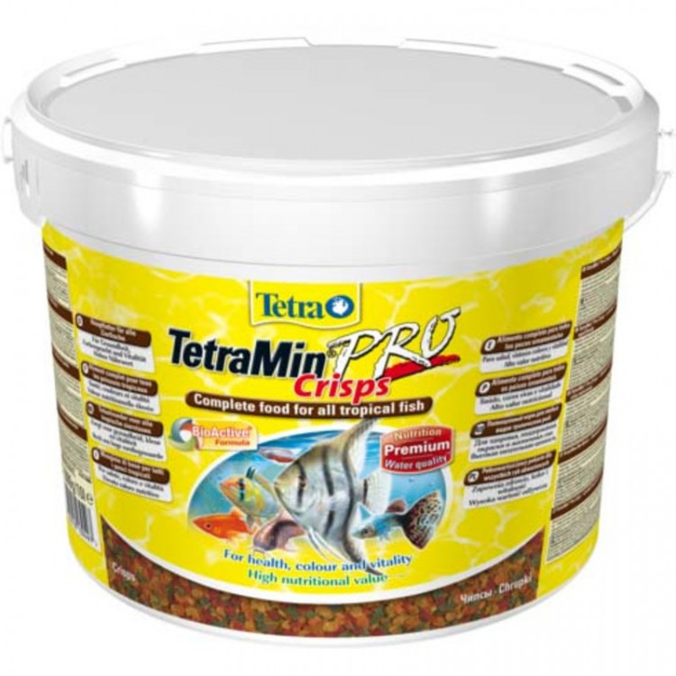 Корм Tetra Min Pro Crisps чипсы для всех видов рыб - 10 л (ведро) 2 кг