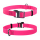 Waudog Waterproof ошейник водостойкий, пряжка крючок, розовый, В=20 мм, L=25-50 см