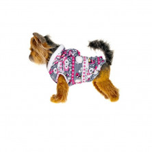 Happy Puppy куртка велюровая Санта для собак, размер 4, 33х52х32 см