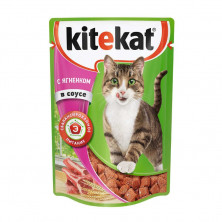 Kitekat влажный корм для кошек с ягнёнком в соусе - 85 г