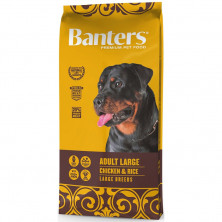 Сухой корм Banters Adult Large для взрослых собак домашнего содержания с курицей и рисом - 15 кг