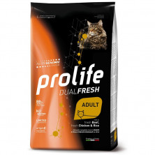 Prolife Dual Adult Fresh сухой корм для кошек с говядиной, курицей и рисом - 1.5 кг