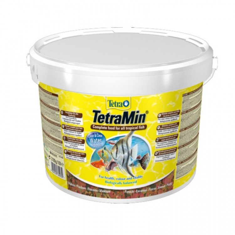 Корм Tetra Min для всех видов рыб в виде хлопьев - 10 л (ведро) 2.1 кг