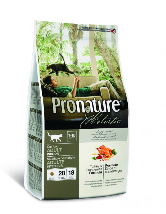 Pronature Holistic для кошек с индейкой и клюквой - 2,72 кг