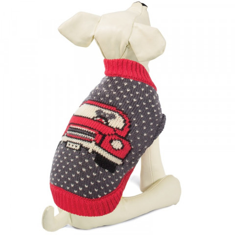 Triol свитер для собак "Машинка", темно-серый M, 30 см