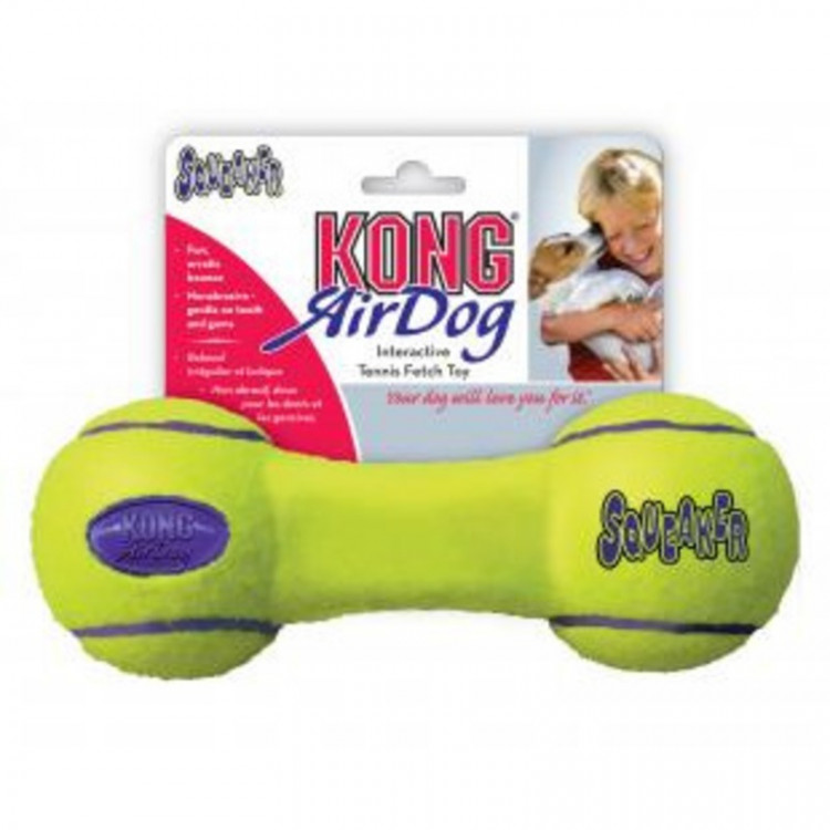 Kong игрушка для собак Air "Гантель" большая 23 см
