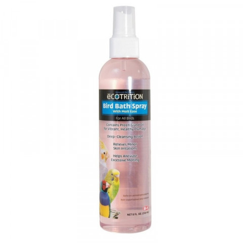 8 in 1 средство для очищения перьев у птиц с алоэ вера Bird Bath Spray спрей 236 мл
