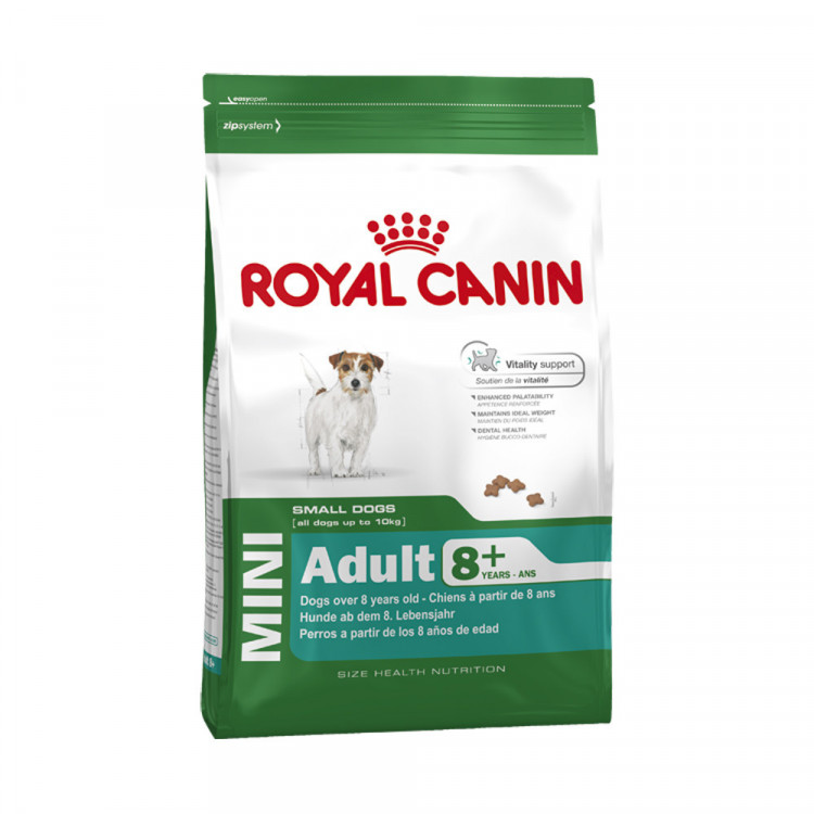 Royal Canin Mini Adult 8+ сухой корм для взрослых собак мелких пород старше 8 лет - 4 кг