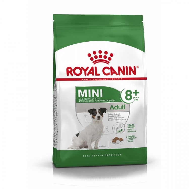 Royal Canin Mini Adult 8+ сухой корм для взрослых собак мелких пород старше 8 лет - 4 кг