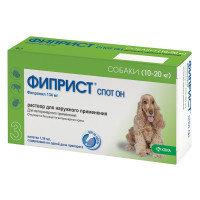 Фиприст Спот Он (KRKA) антигельминтик для собак 10-20 кг 3 шт 1 ш