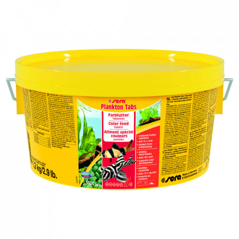 Sera Plankton Tabs Корм для сомов и донных рыб для лучшения окраски - 1.3 кг