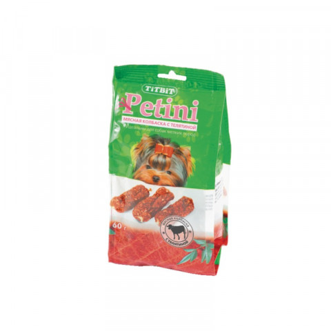 Titbit колбаски Petini с телятиной - пакет 60 г