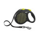 Поводок-рулетка Flexi Design L длиной 5 м для собак до 50 кг лента чёрная/жёлтый горошек 1 ш