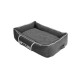 Rogz лежанка с бортами для собак, 760х510х240 мм, LPM05G, черный/серый