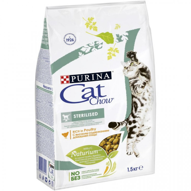 Purina Cat Chow Special Care для кастрированных и стерилизованных котов и кошек 1,5 кг