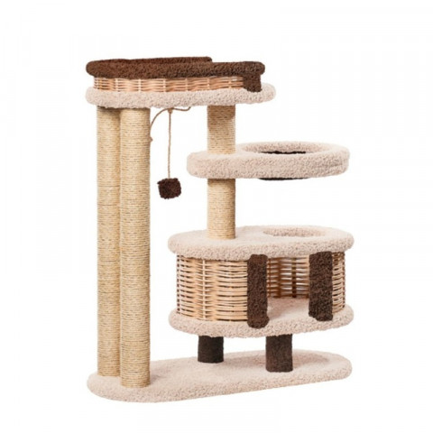 Пушок комплекс Брунетка для кошек, цвет молочный с коричневым