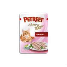 Влажный корм Petreet Natura для взрослых кошек с макрелью - 70 г