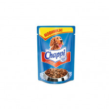 Chappi "Говядина по-домашнему" паучи консервированный корм с говядиной для взрослых собак всех пород - 100 г