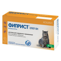 Фиприст Спот Он (KRKA) антигельминтик для кошек 3 шт 1 ш