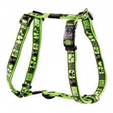 Шлейка для собак ROGZ Fancy Dress XL-25мм (Зеленый SJ02CF)