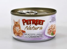 Влажный корм Petreet для кошек повседневный с куриной грудкой с креветками - 70 г