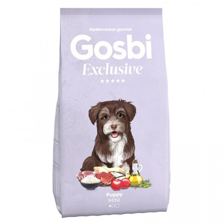 Сухой корм Gosbi Exclusive для щенков мелких пород с курицей - 7 кг