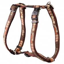Шлейка для собак ROGZ Fancy Dress XL-25мм (Коричневый SJ02CE)