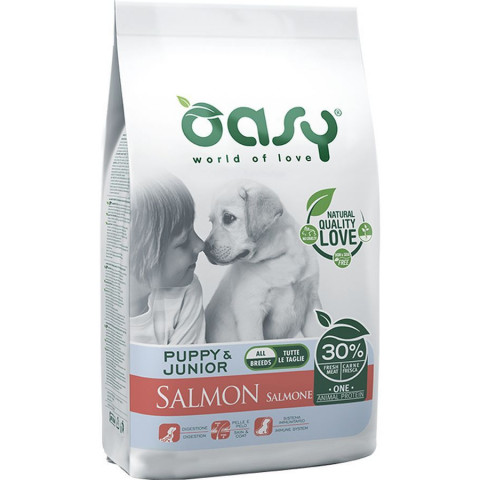 Oasy Dry Dog OAP Puppy All Breed сухой корм для щенков всех пород с лососем