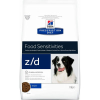 Hills Prescription Diet z/d корм сухой, диетический, гипоаллергенный, для собак при пищевой аллергии, 8 кг