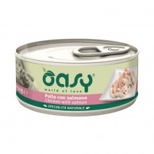 Oasy Wet dog Specialita Naturali Chicken Salmon дополнительное питание для взрослых собак с курицей и лососем в консервах - 150 г (1 шт)