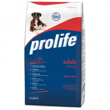 Prolife Dog Adult сухой корм для собак с говядиной и рисом - 15 кг