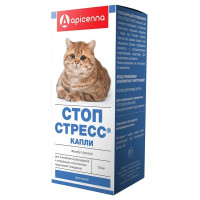 Apicenna Стоп-Стресс капли для снижения возбуждения и коррекции поведения у кошек - 10 мл 1 ш