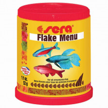 Sera Flake Menu Корм для рыб универсальный в хлопьях 4 видов - 150 мл