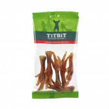 TiTBiT Лапки куриные вяленые для собак - мягкая упаковка