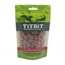 TiTBiT Подушечки глазированные с начинкой из телятины для собак, золотая коллекция - 100 г
