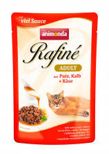 Animonda Паучи Rafine Soupe Adult с индейкой, телятиной и сыром для взрослых кошек 100 г