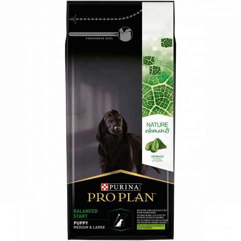Сухой корм Pro Plan® Nature Elements для щенков средних и крупных пород, с высоким содержанием ягненка, Пакет, 10 кг