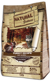 Natural Greatness Turkey Recipe корм для взрослых собак c индейкой и курицей - 2 кг